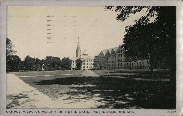 Campus View, University of Notre Dame Indiana