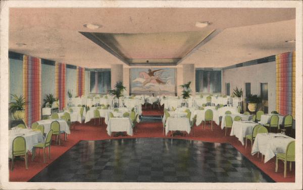 Interior View of The Mayo Hotel's Attractive Marine Grill Tulsa Oklahoma