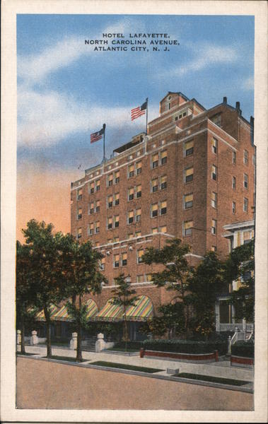 Hotel Lafayette, North Carolina Avenue, Atlantic City, N.J. New Jersey