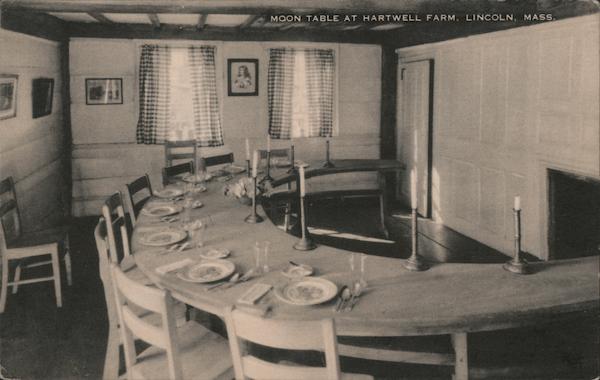 Moon Table at Hartwell Farm Lincoln Massachusetts