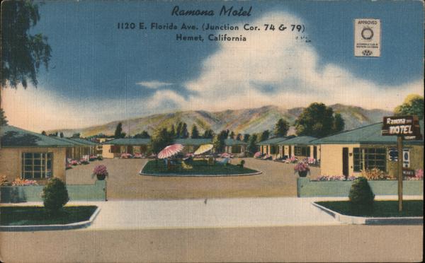 Ramona Motel Hemet California