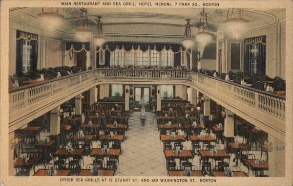 Main Restaurant and Sea Grill, Hotel Pieroni Boston Massachusetts