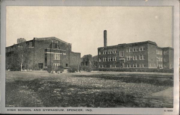 High School and Gymnasium Spencer Indiana