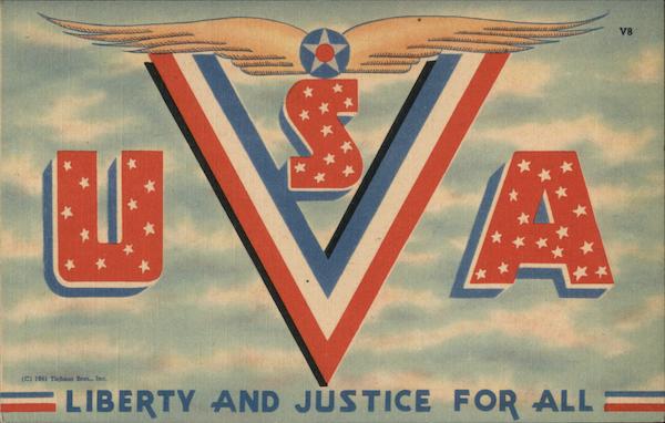 USA - V is for Victory - Liberty and Justice For All