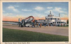 Kent County Airport Grand Rapids, MI Postcard Postcard Postcard