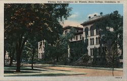 Knox College Dormitory for Women, Whiting Hall Galesburg, IL Postcard Postcard Postcard