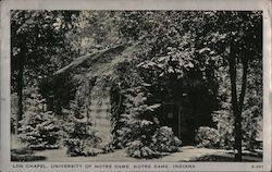 Log Chapel, University of Notre Dame Postcard