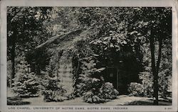 Log Chapel, University of Notre Dame Indiana Postcard Postcard Postcard