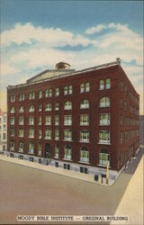 Moody Bible Institute - Original Building Postcard