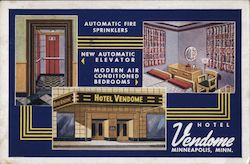 Vendome Hotel Minneapolis, MN Postcard Postcard Postcard