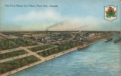 The Ford Motor Co's Plant Ontario Canada Postcard Postcard Postcard