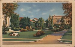 Approach to Agricultural Hall, University of Wisconsin Madison, WI Postcard Postcard Postcard