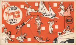 Having a Lot of Florida Fun, Gulf Info Postcard