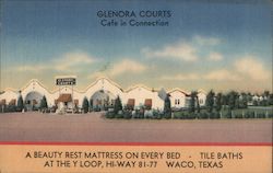 Glenora Courts Waco, TX Postcard Postcard Postcard