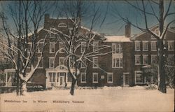 Middlebury Inn in Winter Vermont Postcard Postcard Postcard