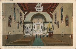Interior, Church of Guadalupe Postcard