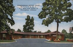 Birmingham Motor Court Alabama Postcard Postcard Postcard
