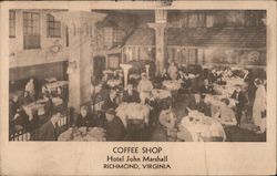 Coffee Shop - Hotel John Marshall Postcard
