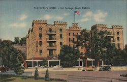 The Evans Hotel Hot Springs, SD Postcard Postcard Postcard