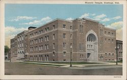 Masonic Temple Postcard