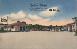 Opelika Motel Postcard