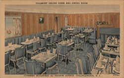 Collmont Deluxe Diner and Dining Room, Cuthbert Boulevard at Haddon Avenue Collingswood, NJ Postcard Postcard Postcard