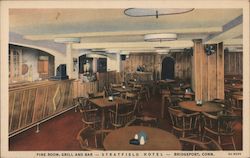 Stratfield Hotel - Pine Room, Grill and Bar Bridgeport, CT Postcard