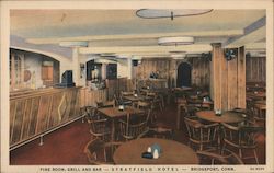 Stratfield Hotel - Pine Room, Grill and Bar Bridgeport, CT Postcard Postcard Postcard