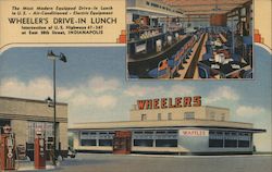 Wheeler’s Drive-In Lunch, Indianapolis, IN Postcard