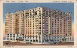 New Hotel Jefferson - The Aristocrat of St. Louis Missouri Postcard Postcard Postcard