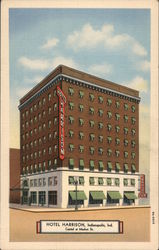 Hotel Harrison, Indianapolis, IN Postcard