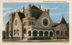 Presbyterian Church Parsons, KS Postcard Postcard Postcard