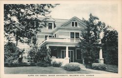 Alpha Chi Omega, Baker University Postcard