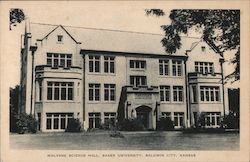 Mulvane Science Hall, Baker University Postcard