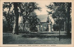 Stone Hall, Baker University Baldwin City, KS Postcard Postcard Postcard