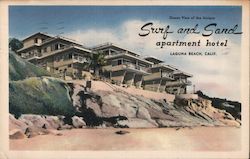 Surf and Sand Apartment Hotel Laguna Beach, CA Postcard Postcard Postcard