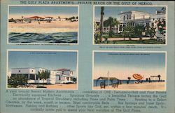 The Gulf Plaza Apartments - Private Beach on the Gulf of Mexico Postcard