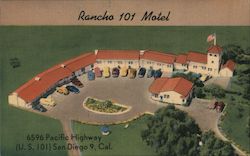 Rancho 101 Motel San Diego, CA Postcard Postcard Postcard