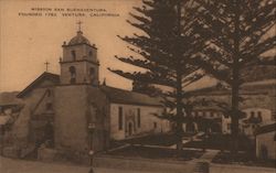 Mission San Buenaventura California Postcard Postcard Postcard