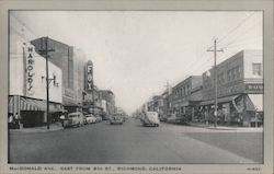 McDonald Ave., East from 8th St. Richmond, CA Postcard Postcard Postcard