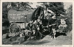 Orville Ewing of Pritchett, CO and His Touring Menagerie Colorado Postcard Postcard Postcard