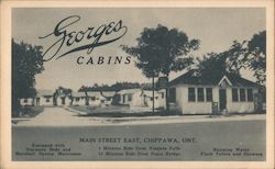 Georges Cabins - Main Street East Postcard