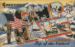 Greetings from Camp Hale Colorado Leadville, CO Postcard Postcard Postcard