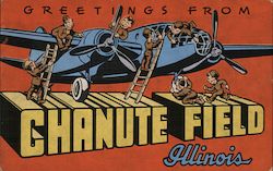 Greeting from Chanute Field Postcard