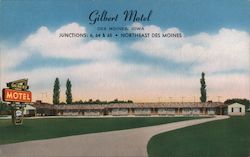 Gilbert Motel Des Moines, IA Postcard Postcard Postcard