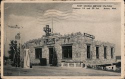 Fort George Service Station Avoca, NE Postcard Postcard Postcard