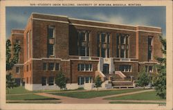Student Union Building, University of Montana Postcard