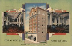 Eola Hotel - Where the Old South Still Lives" Postcard