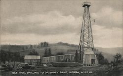 Gas Well Drilling to Oriskney Sand Kenna, WV Postcard Postcard Postcard