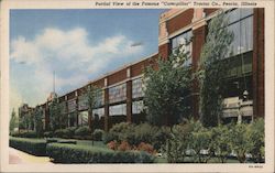 Partial View of the Famous "Caterpillar" Tractor Co. Postcard